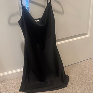 BP Black Satin Cami Dress